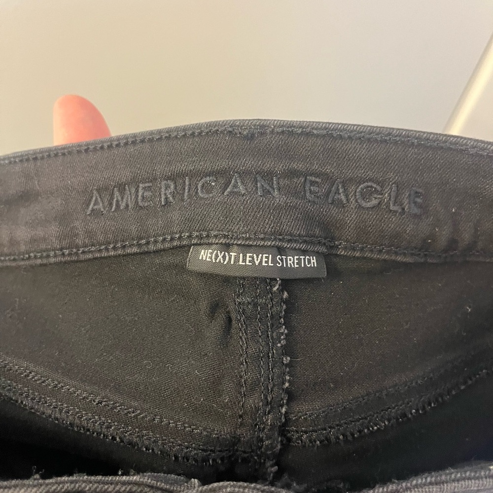 American Eagle Outfitters Black Jean Shorts EUC/Size 2 - Picture 4 of 5